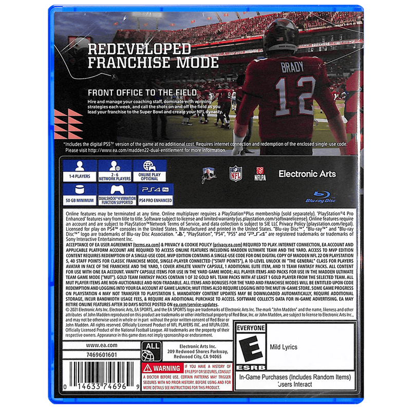 PS4 MADDEN NFL 22 MVP EDITION ALL (US) - DataBlitz