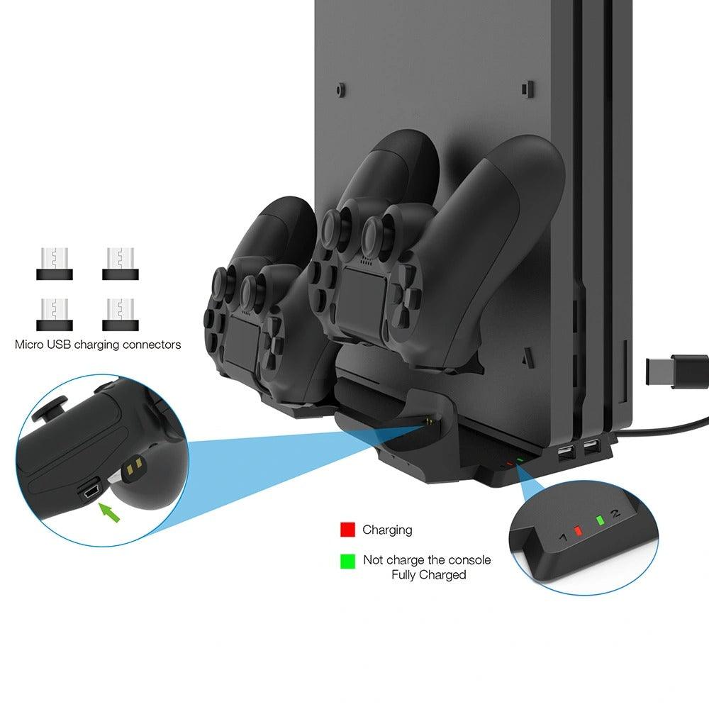DOBE PS4 MULTIFUNCTIONAL VERTICAL CHARGING STATION (TP4-19061) - DataBlitz