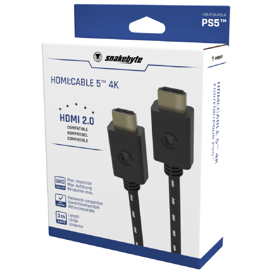 Snakebyte PS5 HDMI Cable 5 4k (3m) - DataBlitz