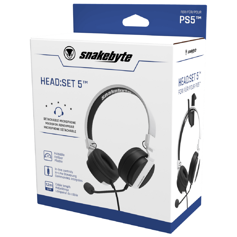 SNAKEBYTE PS5 HEADSET 5 FOR PS5 - DataBlitz