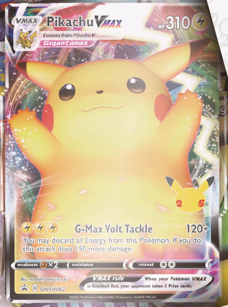 POKEMON TRADING CARD GAME 25TH ANNIVERSARY CELEBRATIONS PIKACHU VMAX PREMIUM FIGURE COLLECTION (290-80940) - DataBlitz