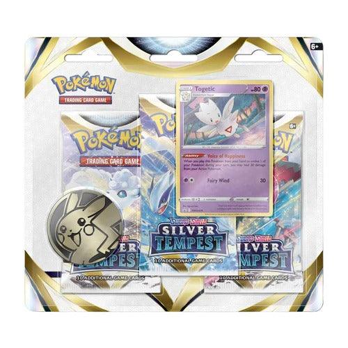 Pokemon Trading Card Game SS12 Sword & Shield Silver Tempest 3 Blisters (183-85096) - DataBlitz