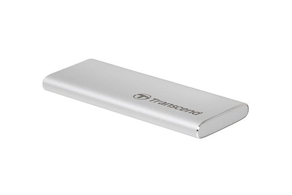 Transcend 1TB ESD260C USB 3.1 Gen 2 Type-C Portable SSD (Silver) (TS1TESD260C) - DataBlitz