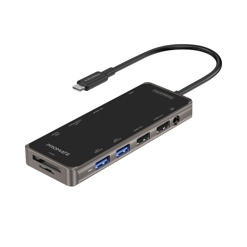 Promate Primehub-Pro Ultra-Fast Multiport USB-C Hub With 100W Power Delivery - DataBlitz