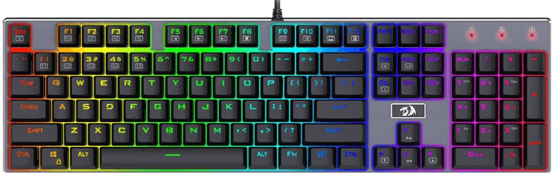 REDRAGON DEVARAJAS MECHANICAL GAMING KEYBOARD (K556 RGB) (DUST-PROOF BROWN SWITCH) - DataBlitz