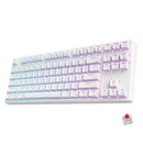 ROYAL KLUDGE RK87 TRI-MODE RGB 87 KEYS HOT SWAPPABLE MECHANICAL KEYBOARD WHITE (RED SWITCH) - DataBlitz