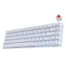 ROYAL KLUDGE G68 TRI-MODE RGB 68 KEYS HOT SWAPPABLE MECHANICAL KEYBOARD WHITE (RED SWITCH) - DataBlitz