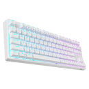 ROYAL KLUDGE RK87 TRI-MODE RGB 87 KEYS HOT SWAPPABLE MECHANICAL KEYBOARD WHITE (BLUE SWITCH) - DataBlitz