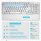 ROYAL KLUDGE RK96 Tri-Mode RGB 96 Keys Hot Swappable Mechanical Keyboard White (Brown Switch) - DataBlitz