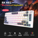 Royal Kludge RK-H81 Tri-Mode RGB 81 Keys Hot Swappable Mechanical Keyboard White Night (Brown Switch) - DataBlitz