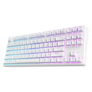 ROYAL KLUDGE RK87 TRI-MODE RGB 87 KEYS HOT SWAPPABLE MECHANICAL KEYBOARD WHITE (BROWN SWITCH) - DataBlitz