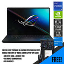 ASUS ROG Zephyrus M16 (2022) GU603ZE-K8044WS Gaming Laptop (Off Black) | 16”  WQXGA | i9-12900H | 16GB DDR5 | 1TB SSD | RTX™ 3050 Ti | Windows 11 Home | MS Office H&S 2021 | ROG Backpack | ROG Impact Gaming Mouse - DataBlitz