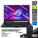 ASUS ROG STRIX SCAR 15 G533QS-HQ217TS Gaming Laptop (BLK) | 15.6" WQHD | RYZEN 9 5900HX | 32GB DDR4 | 1TB SSD | 1TB HDD | RTX 3080 | WIN10 Keystone 2 Customizable Armor Caps with External Cam 100W AC Adapter ROG Backpack - DataBlitz