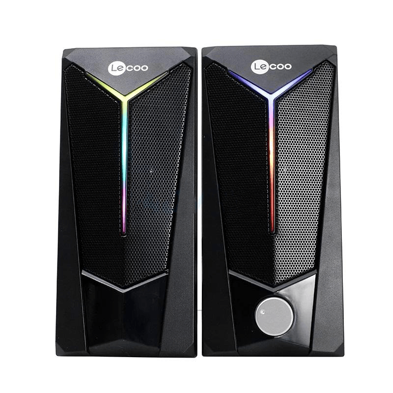 LECOO DS104 WIRED DESKTOP SPEAKER (BLACK) - DataBlitz