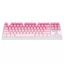 Redragon Daksa Mechanical Gaming Keyboard (Dust-Proof Red Switch) (White Pink) (K576W-GP) - DataBlitz