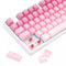 Redragon Daksa Mechanical Gaming Keyboard (Dust-Proof Red Switch) (White Pink) (K576W-GP) - DataBlitz