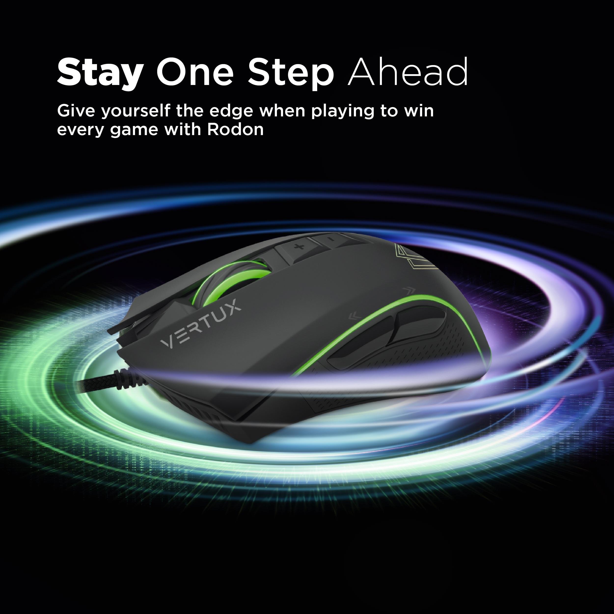 VERTUX RODON ACTFAST ULTIMATE PERFORMANCE GAMING MOUSE BLACK - DataBlitz
