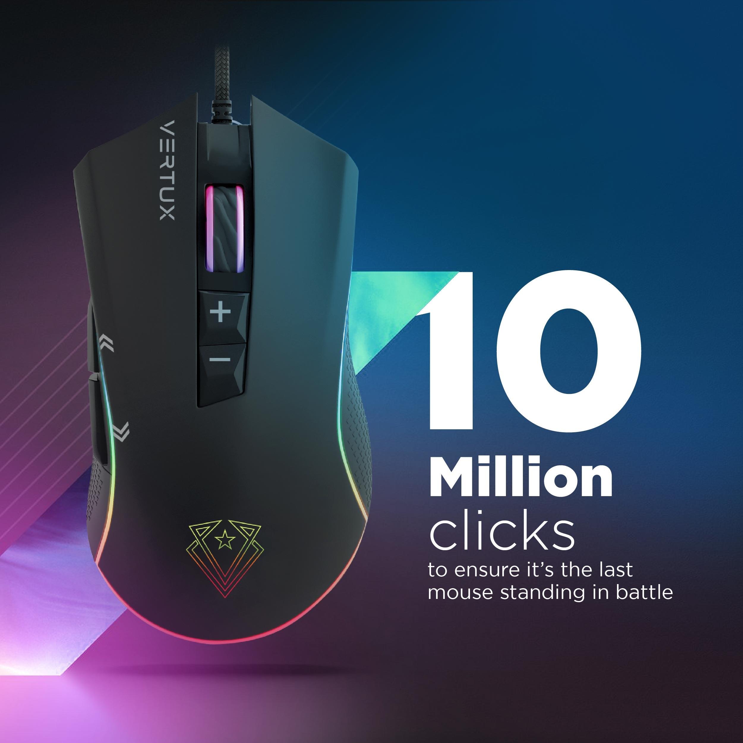 VERTUX RODON ACTFAST ULTIMATE PERFORMANCE GAMING MOUSE BLACK - DataBlitz