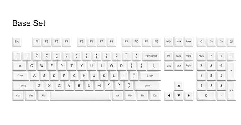 AKKO Black On White Keycaps Set ABS SAL 195 Key - DataBlitz