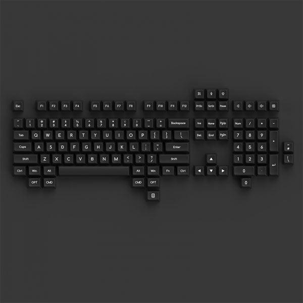 AKKO White On Black Keycaps Set ABS SAL 195 Keys