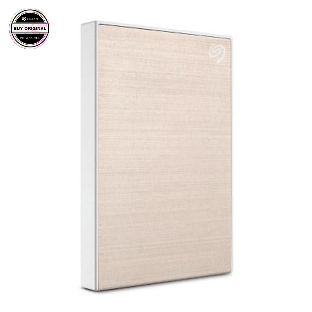 SEAGATE 2TB/TO BACKUP PLUS SLIM PORTABLE STORAGE (GOLD) - DataBlitz