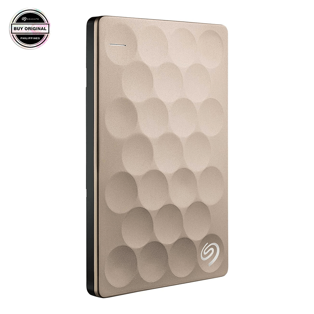 SEAGATE 2TB/TO BACKUP PLUS ULTRA SLIM PORTABLE STORAGE (GOLD) - DataBlitz