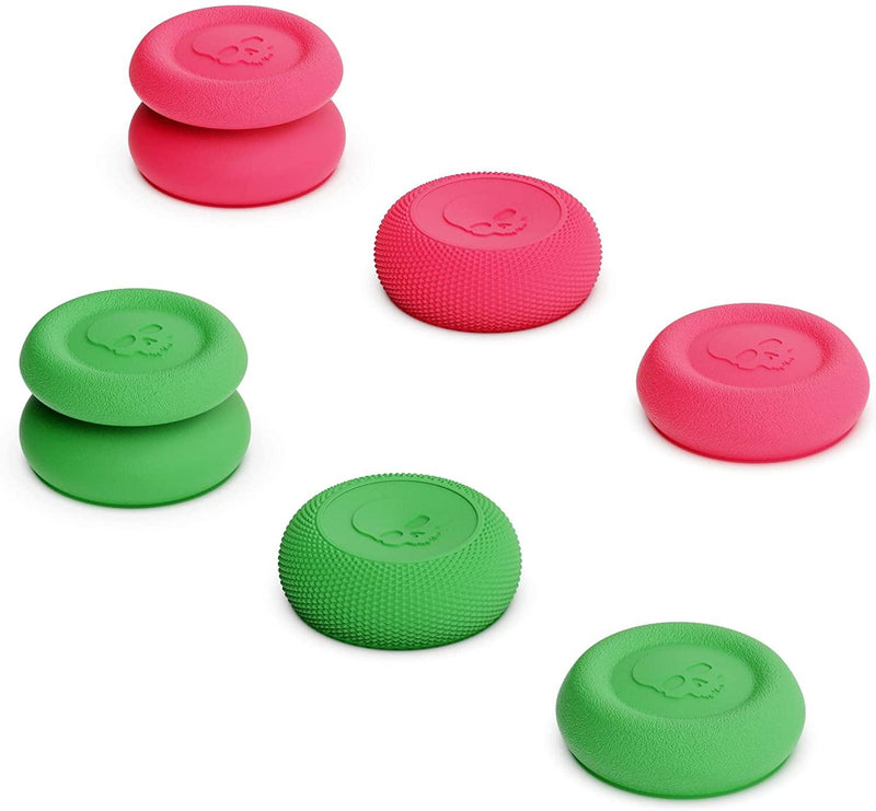 SKULL & CO. NSW THUMB GRIP FOR SWITCH PRO CONTROLLER (GREEN/PINK) (SET OF 6) - DataBlitz