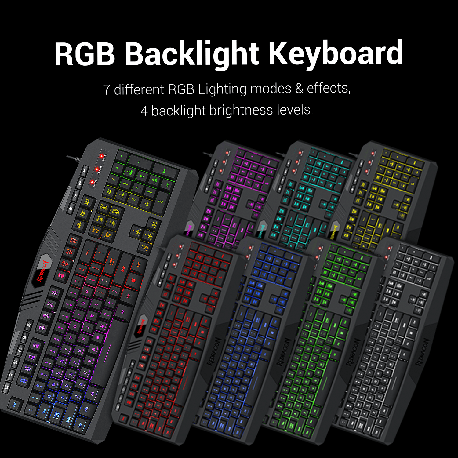 REDRAGON GAMING ESSENTIALS 4 IN 1 SET (KEYBOARD/MOUSE/MOUSEPAD/HEADSET) (S101-BA-2) - DataBlitz