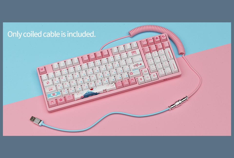 AKKO COILED AVIATOR CABLE (SAKURA PINK) - DataBlitz
