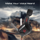 VERTUX SHASTA AMBIENT NOISE ISOLATION OVER-EAR GAMING HEADSET RED - DataBlitz