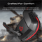 VERTUX SHASTA AMBIENT NOISE ISOLATION OVER-EAR GAMING HEADSET RED - DataBlitz
