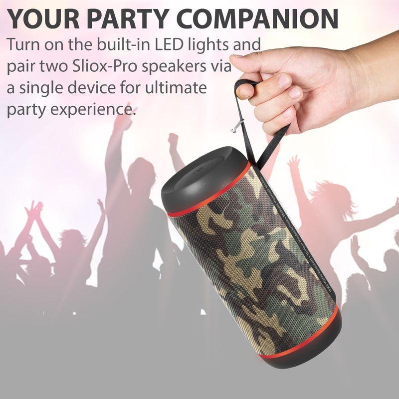 PROMATE Silox-Pro 30W High Definition TWS Speaker With Led Light Show (Camouflage) - DataBlitz