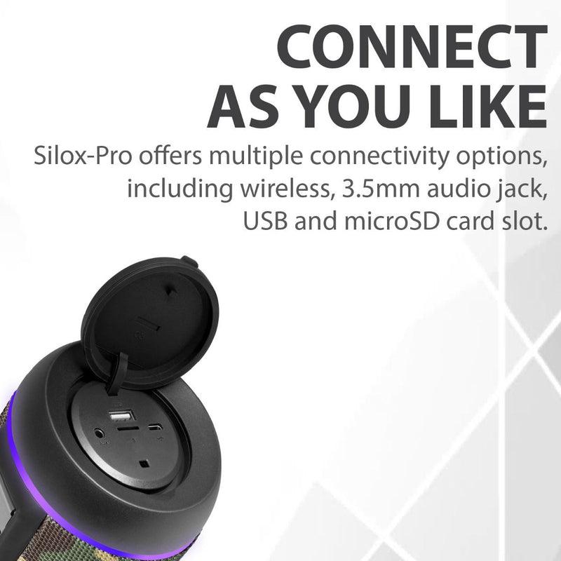 PROMATE Silox-Pro 30W High Definition TWS Speaker With Led Light Show (Camouflage) - DataBlitz