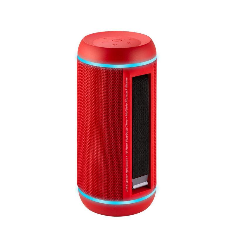 PROMATE Silox-Pro 30W High Definition TWS Speaker With Led Light Show (Red) - DataBlitz