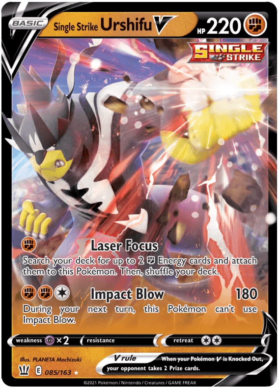 POKEMON TRADING CARD GAME LEAGUE BATTLE DECK SINGLE STRIKE URSHIFU VMAX (290-80912) - DataBlitz