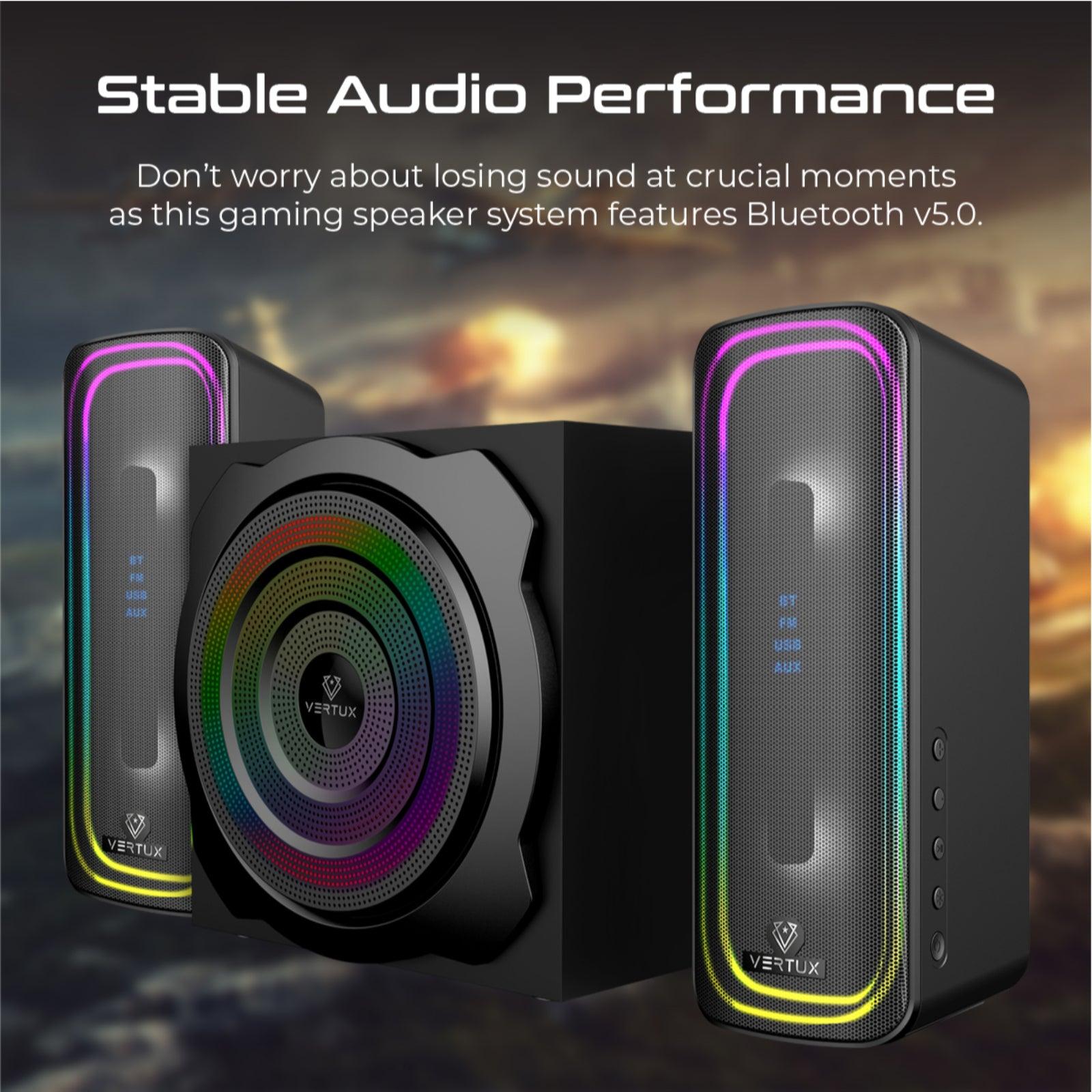 VERTUX SONICTHUNDER-80 80W SURROUND SOUND GAMING SPEAKER BLACK - DataBlitz