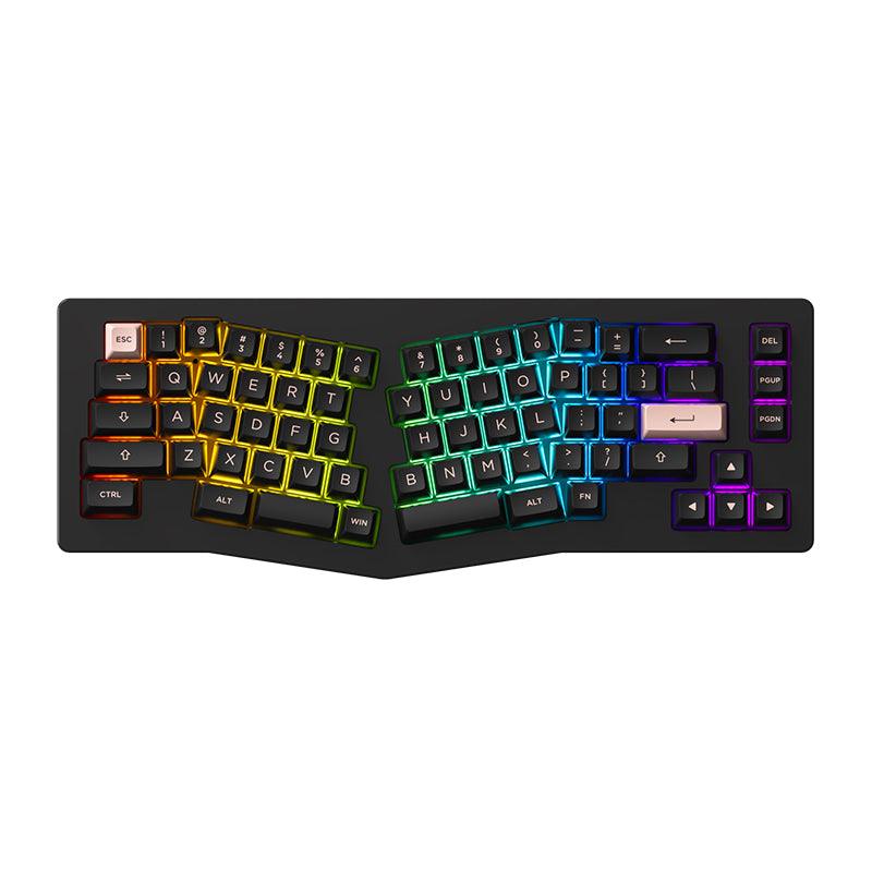 AKKO ACR Pro Alice Plus Spray Painted Acrylic Black Pre-Assembled Version RGB Mechanical Keyboard Hot-Swappable Gasket Mount (Akko Crystal Switches) - DataBlitz