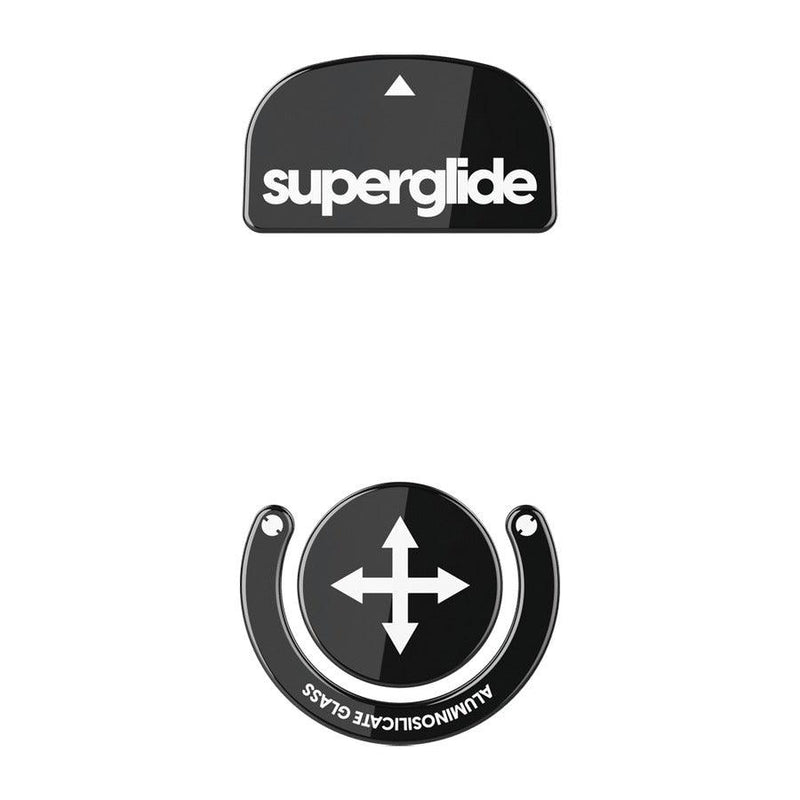 PULSAR Superglide Glass Skates For Logitech GPRO X Superlight (Black) (LGSSGB) - DataBlitz