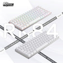 ROYAL KLUDGE RK84PRO TRI-MODE RGB 84 KEYS HOT SWAPPABLE MECHANICAL KEYBOARD WHITE (RED SWITCH) - DataBlitz