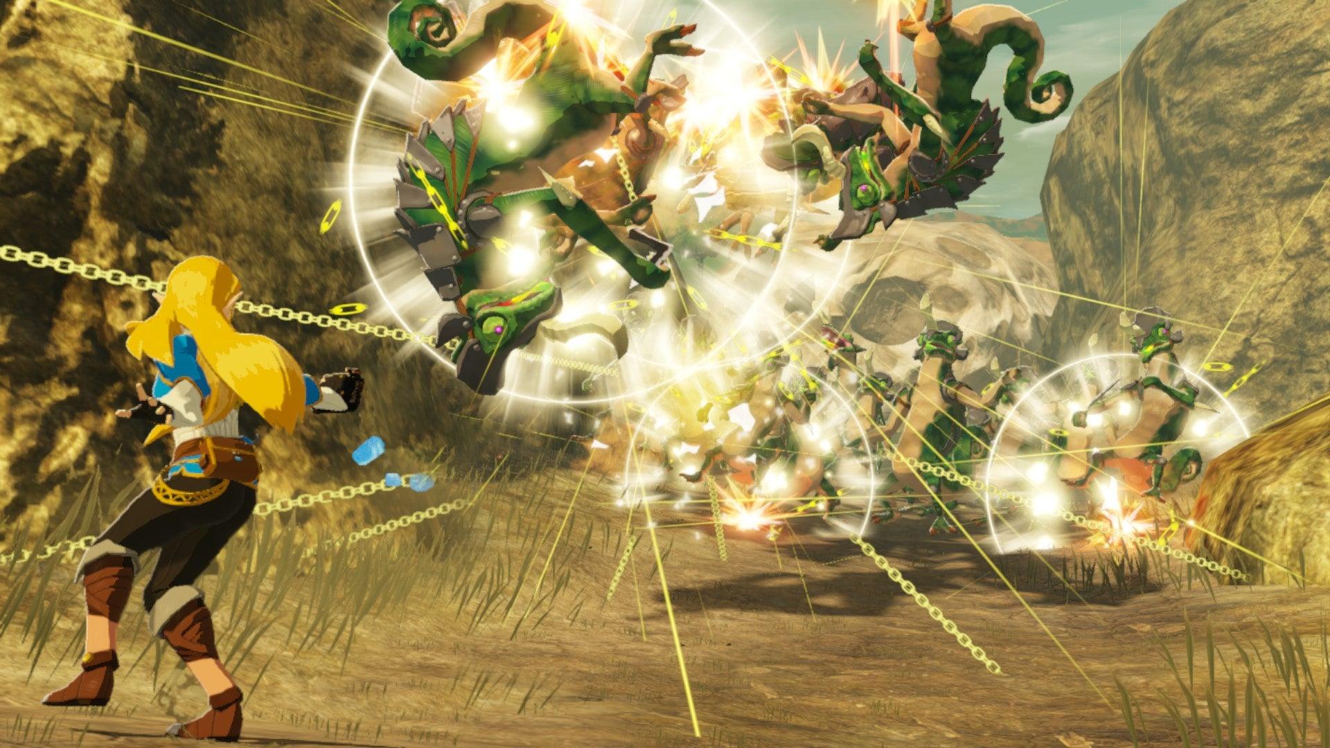 Split Screen Hyrule Warriors Multiplayer Split Screen Zelda Breath