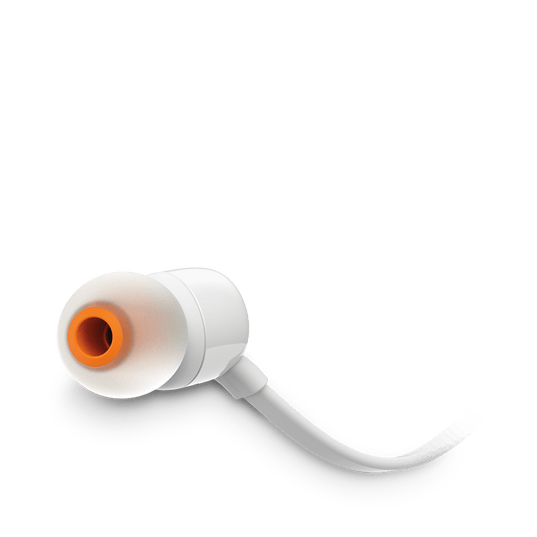 JBL Tune 110 In-Ear Headphones (White) - DataBlitz