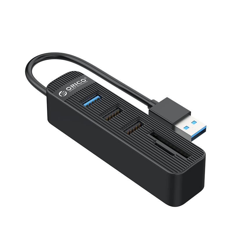 ORICO 3-Port USB 3.0 Hub With Card Reader SD/TF Card (Black) (TWU3-3AST) - DataBlitz