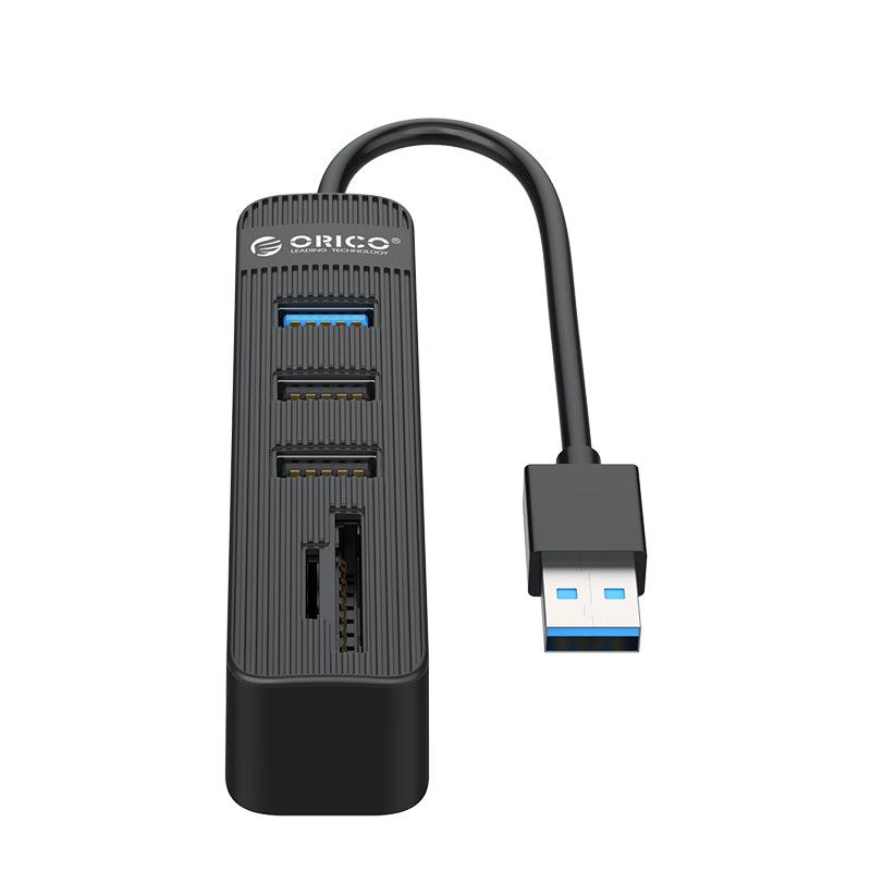 ORICO 3-Port USB 3.0 Hub With Card Reader SD/TF Card (Black) (TWU3-3AST) - DataBlitz