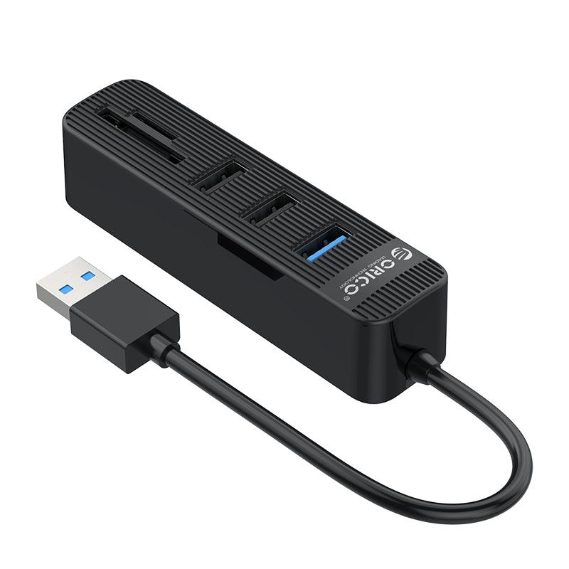 ORICO 3-Port USB 3.0 Hub With Card Reader SD/TF Card (Black) (TWU3-3AST) - DataBlitz