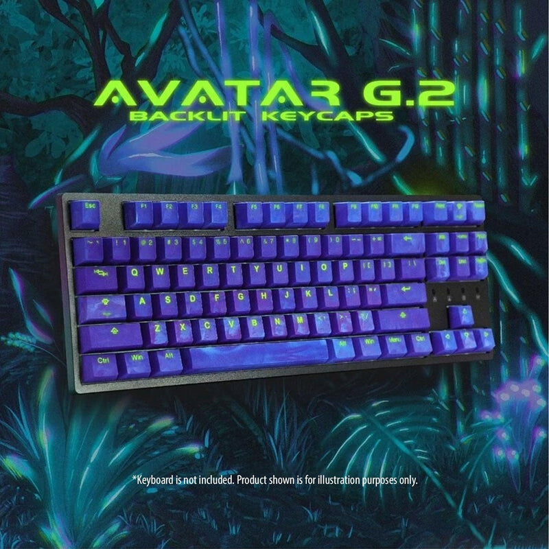 Taihao Double Shot ABS-Cubic Profile Keycaps Set For Cherry MX Switch (149-Keys) (Avatar Generation 2-Purple) (T21OM101) - DataBlitz