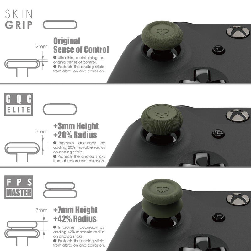 Skull & Co. Thumb Grip For Switch XSX/XB1 Controller (Od Green) (Set Of 6) - DataBlitz