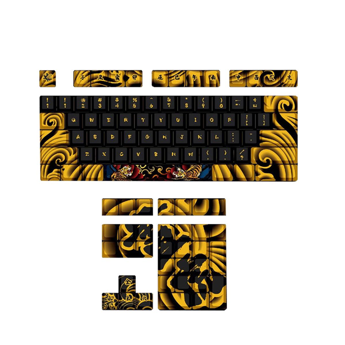 Traitors Tiger Sketch 108 PBT Keycap Set  (TRDTIS108US) - DataBlitz