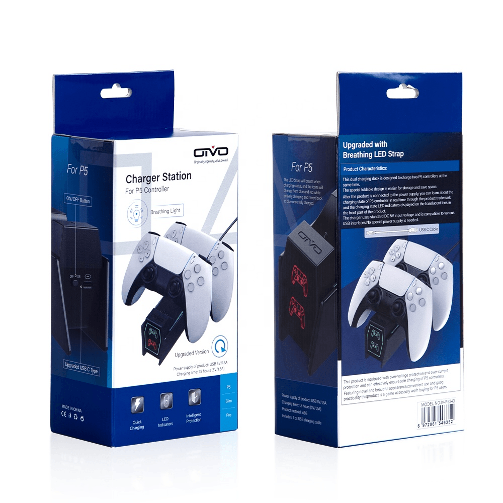 OIVO PS5 CHARGING STATION FOR P5 CONTROLLER (BLACK) (IV-P5243)