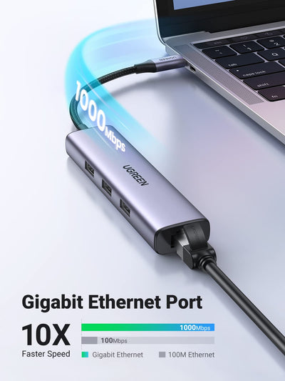 UGREEN USB-C Gigabit Ethernet Adapter (CM475/60600)