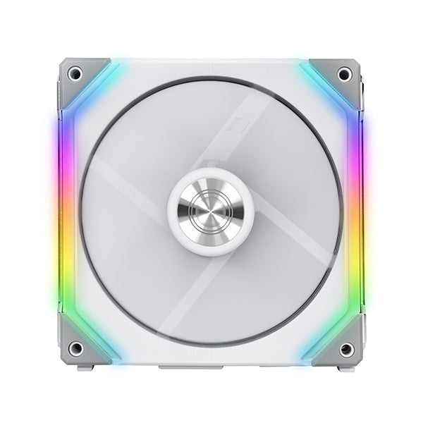 Lian Li Uni Fan SL120 V2 RGB Revolutionized Daisy-Chain ARGB Fan 120MM Single Pack (White)